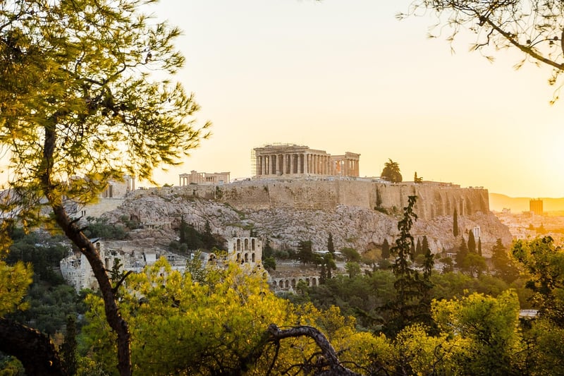 Acropolis of Athens in Greece